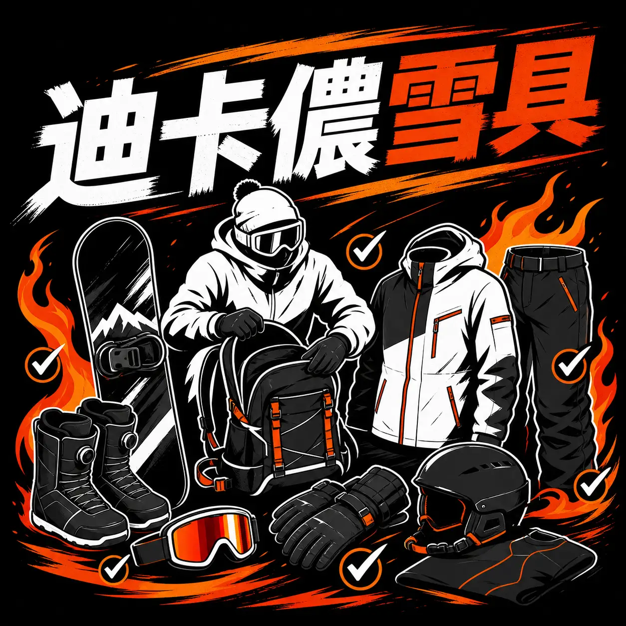 迪卡儂的滑雪裝備及冬季用品指南封面圖