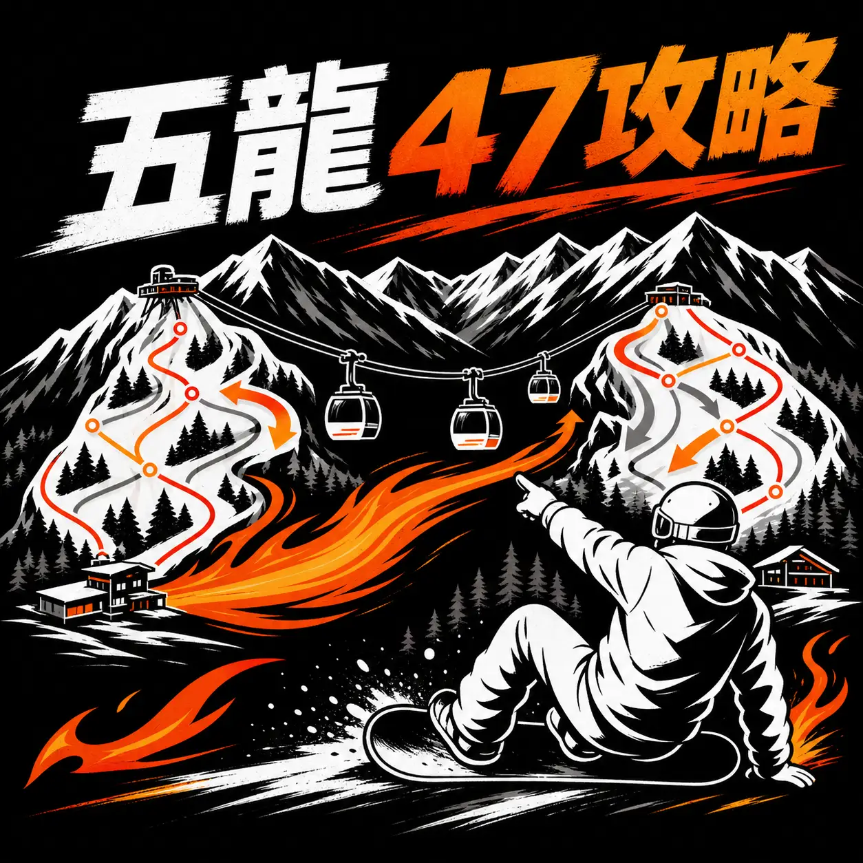 白馬五龍、47滑雪場簡易攻略本(2025/2026版)封面圖