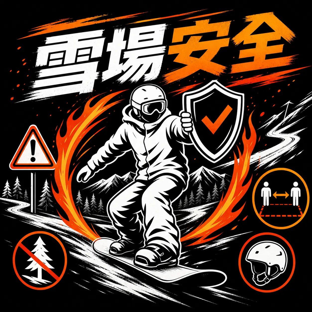 雪場的安全守則：雪友要好好保護自己！當然，還有別人！封面圖