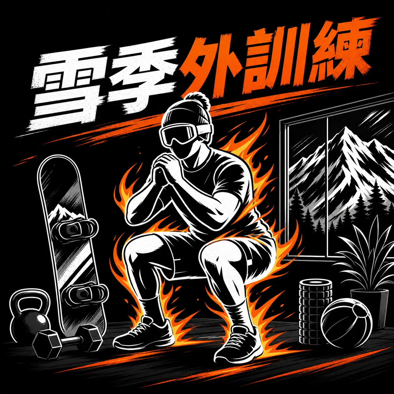 在家就能做的簡易雪季外訓練EP1:基礎肌力篇封面圖