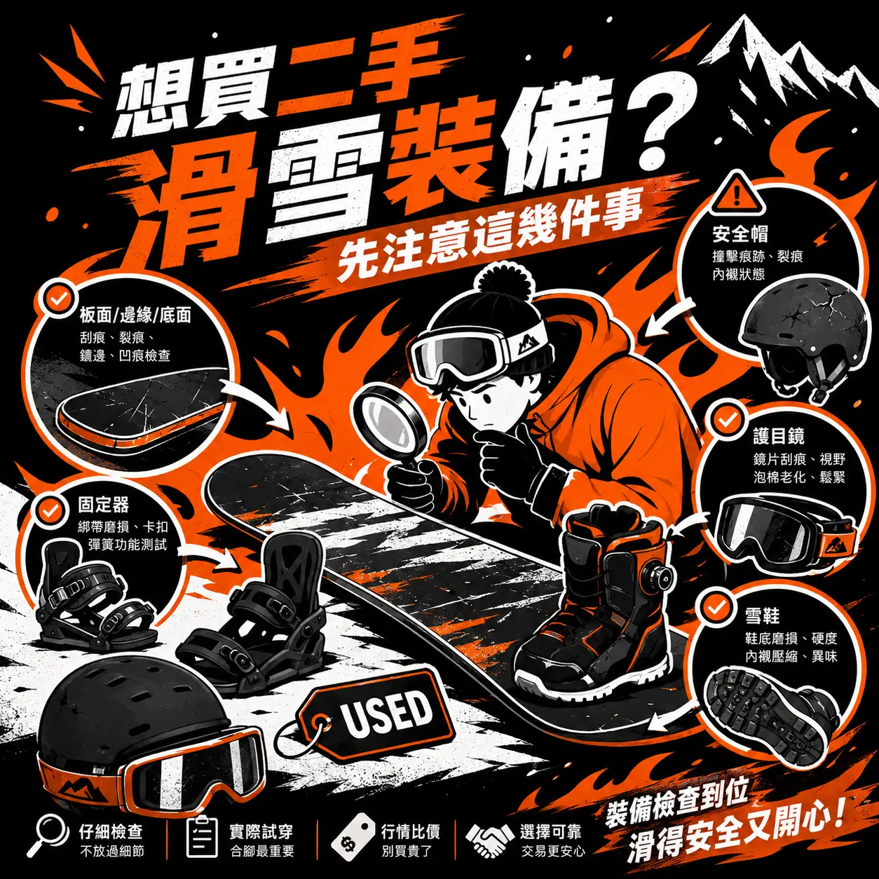 想買二手滑雪裝備？一些可注意的事項封面圖